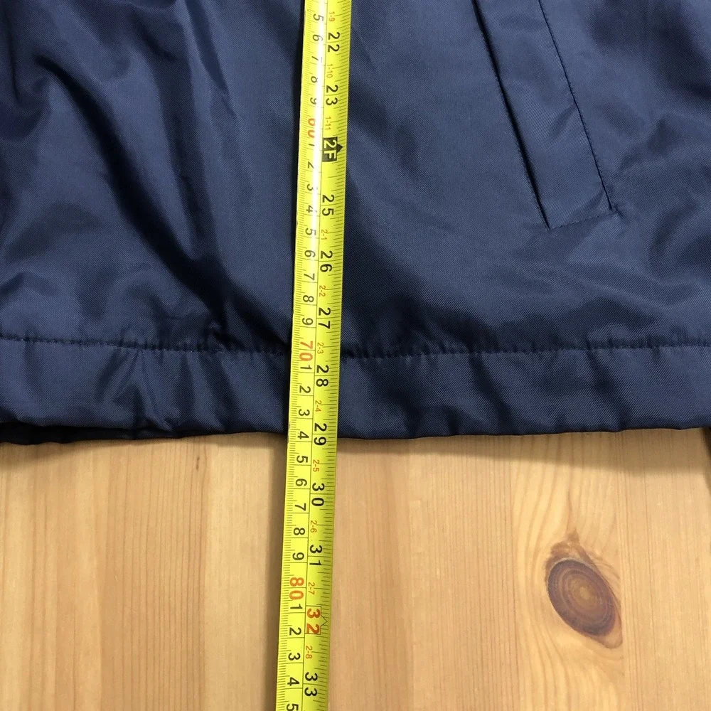 Steve & Barry's Golf Lined Windbreaker Sweatshirt Jacket Mens M Navy Gold S&B